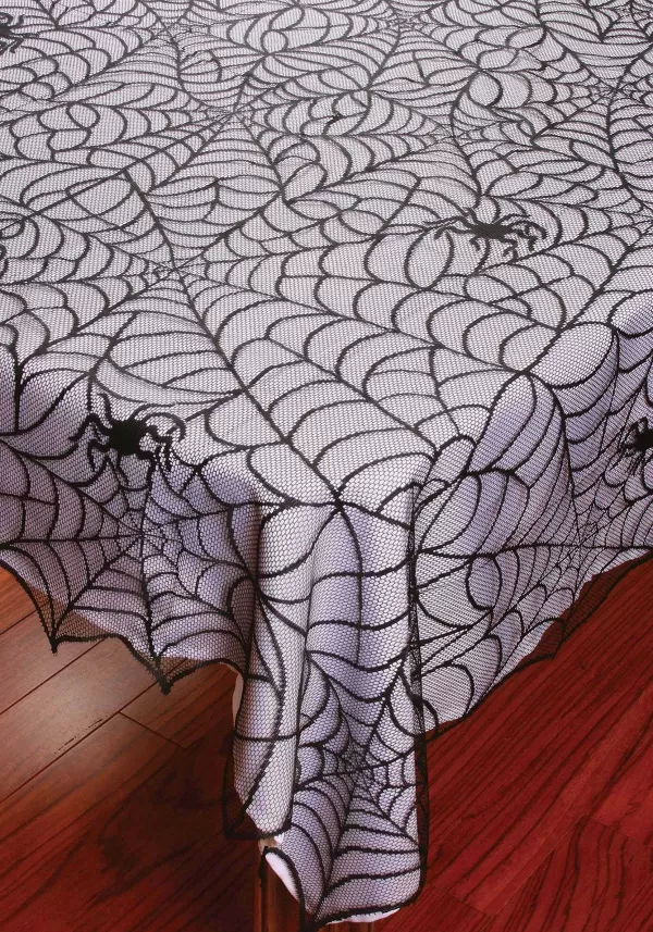 Clearance Lace Decorative Spiderweb Tablecloth Indoor Decorations
