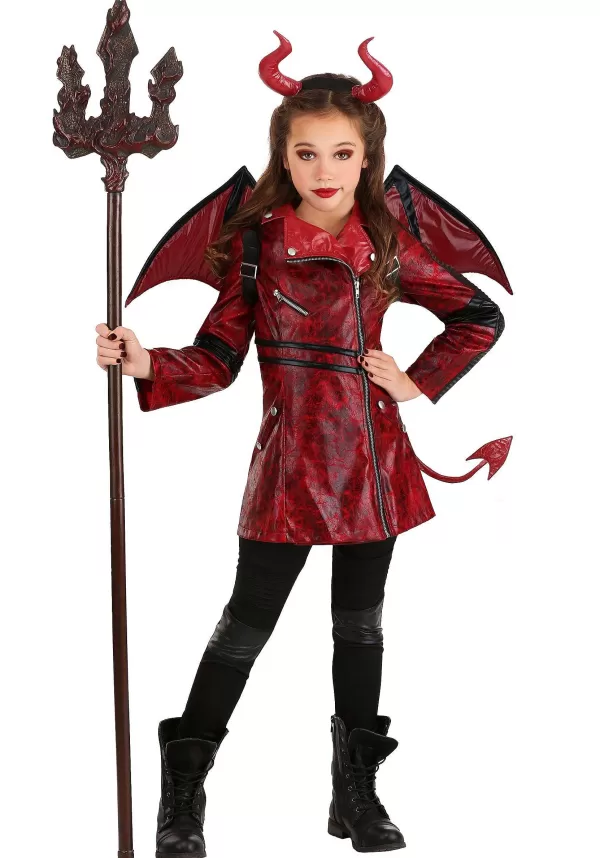 Online Leather Girls Devil Costume Girl Costumes