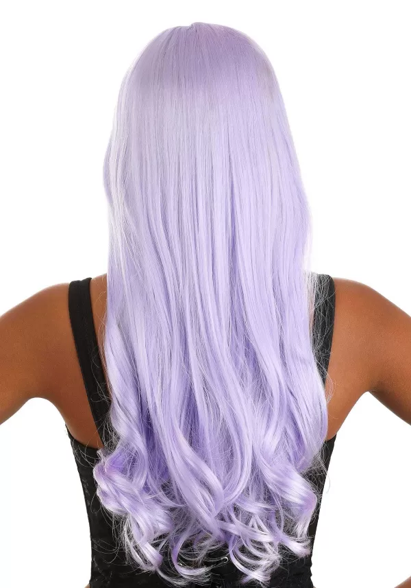 Online Light Purple Long Wavy Wig For Women Wigs