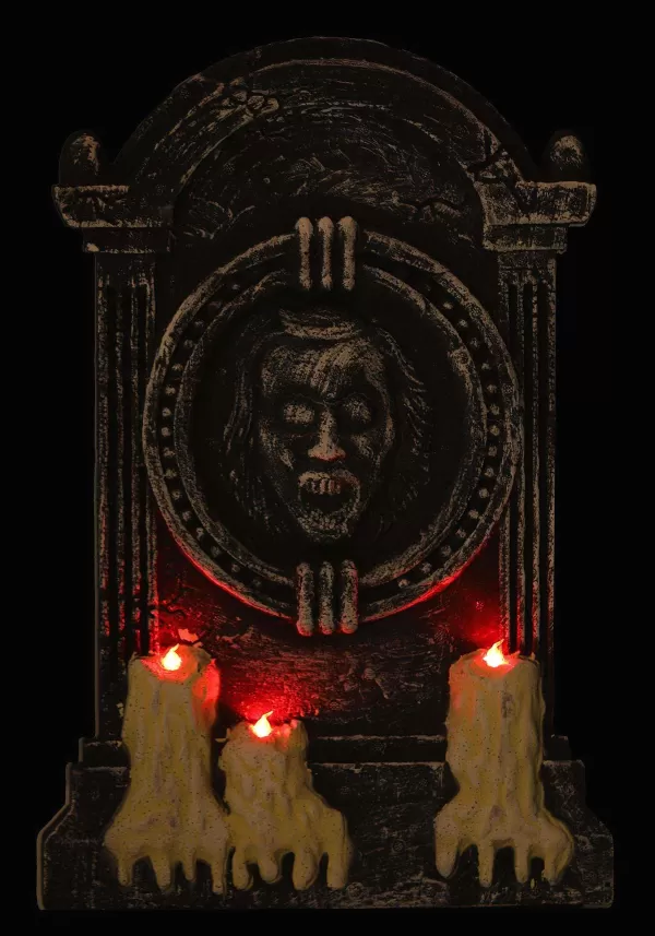 Flash Sale Light Up 22 Inch Candle Tombstone Decoration Outdoor Decorations