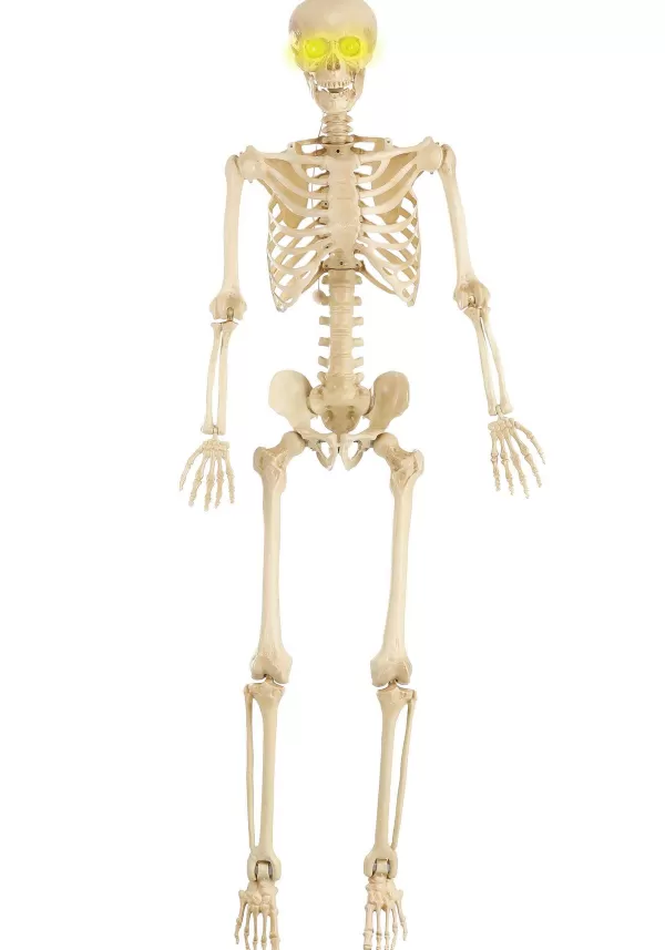 Sale Light Up Eyes Poseable Skeleton Indoor Decorations