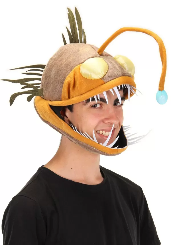 Shop Light-Up Angler Fish Jawesome Costume Hat For Adults Hats