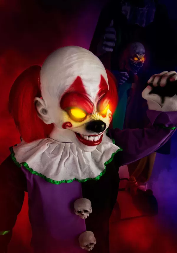 Outlet Little Killer Clown Animatronic Halloween Decoration Animatronics