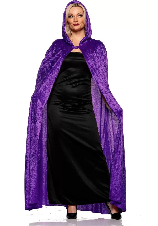 Fashion Long Purple Cloak For Women Capes
