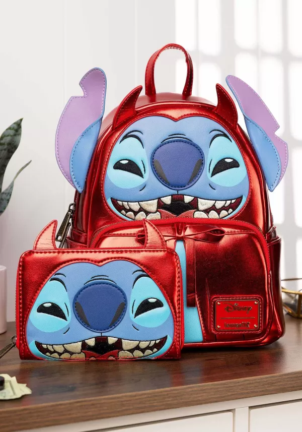 Sale Disney Stitch Devil Cosplay Mini Backpack Backpacks