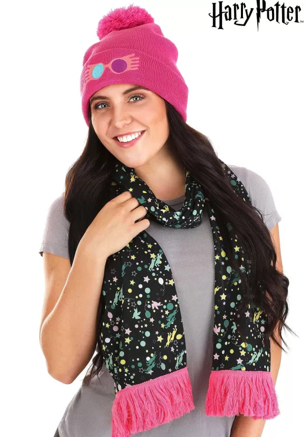 Clearance Luna Lovegood Winter Knit Hat & Scarf Set Halloween Clothes