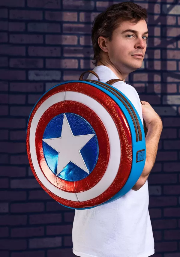 Sale Marvel Captain America Shield Backpack Backpacks