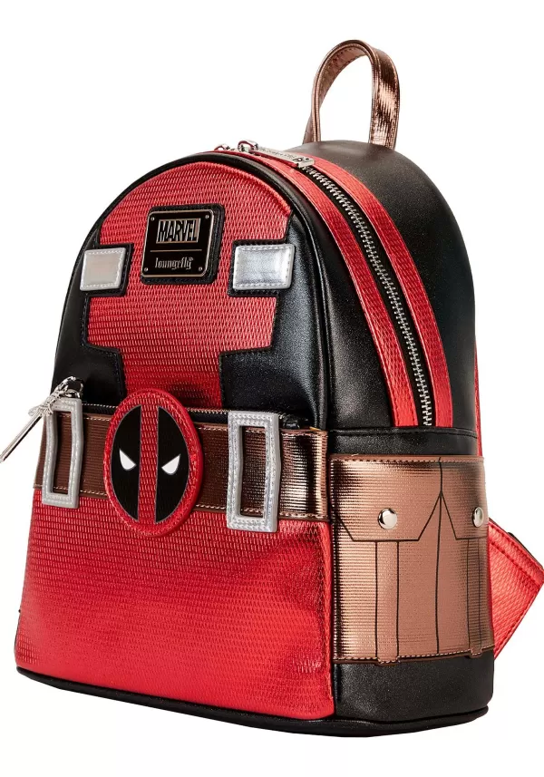 Shop Marvel Metallic Deadpool Cosplay Mini Backpack Backpacks