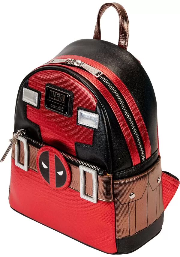 Shop Marvel Metallic Deadpool Cosplay Mini Backpack Backpacks