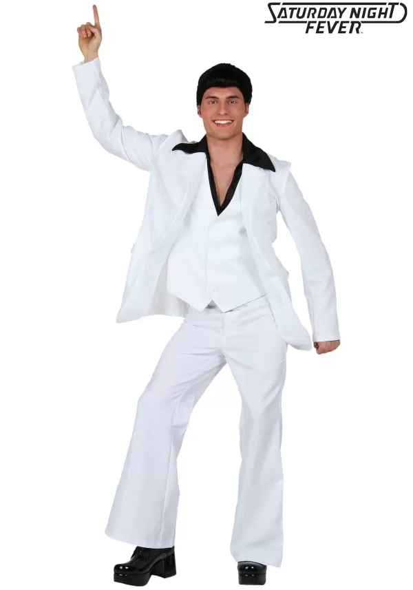 Best Sale Men'S Deluxe Saturday Night Fever Costume Men'S Costumes