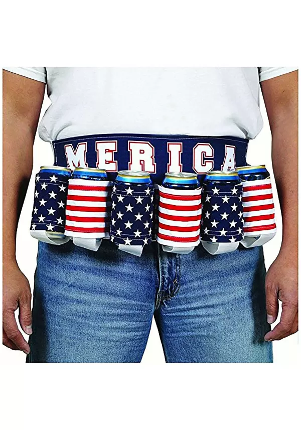Flash Sale Merica Patriotic Beer Belt Belts