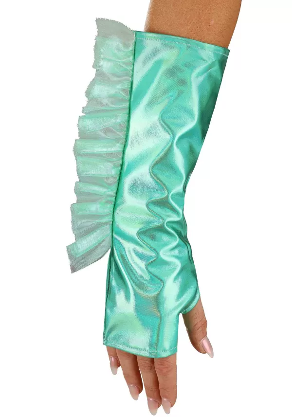 Hot Mermaid Costume Fingerless Gloves Gloves