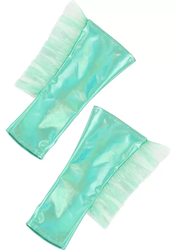 Hot Mermaid Costume Fingerless Gloves Gloves