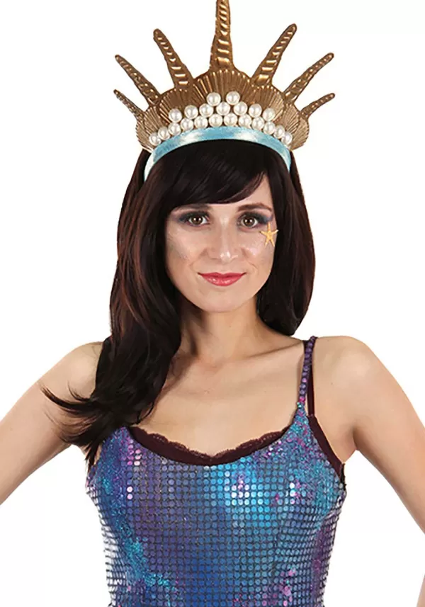 Best Sale Mermaid Queen Pearl Crown Costume Headband Headbands