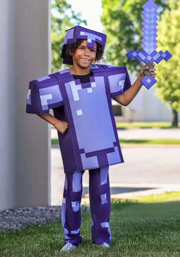 Clearance Minecraft Enchanted Purple Sword Toy Weapons