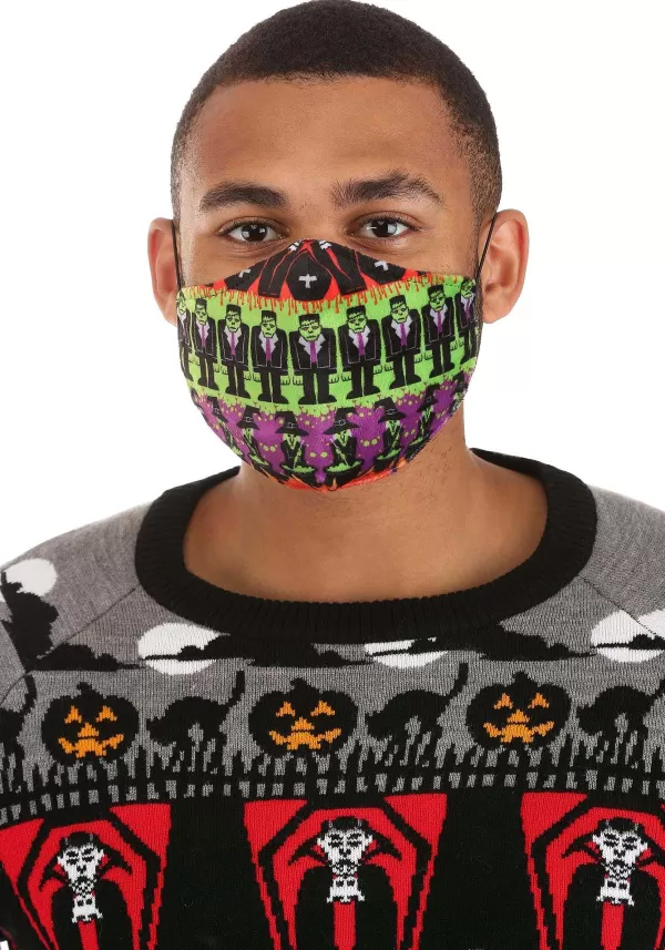 New Monsters Sublimated Face Mask For Adults Face Masks
