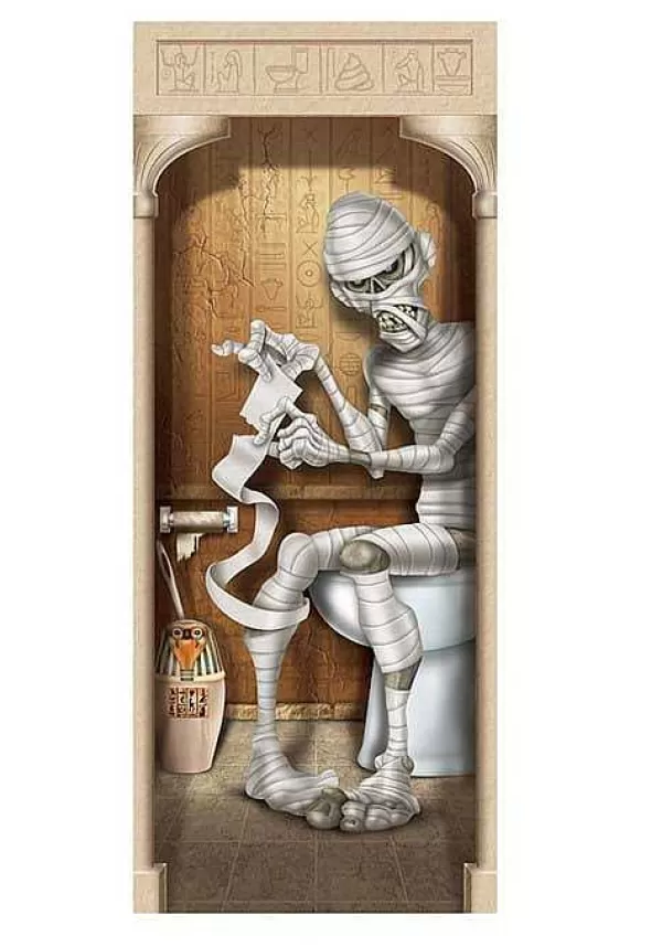 Discount Mummy Bathroom Door Cover Decoration Door Decorations