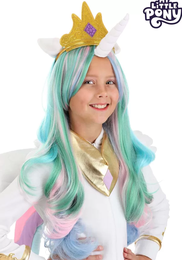Shop My Little Pony Princess Celestia Wig For Girls Wigs