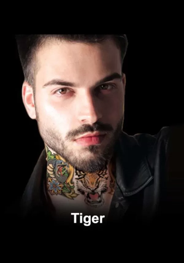 Best Sale Neck Tiger Tattoo Makeup
