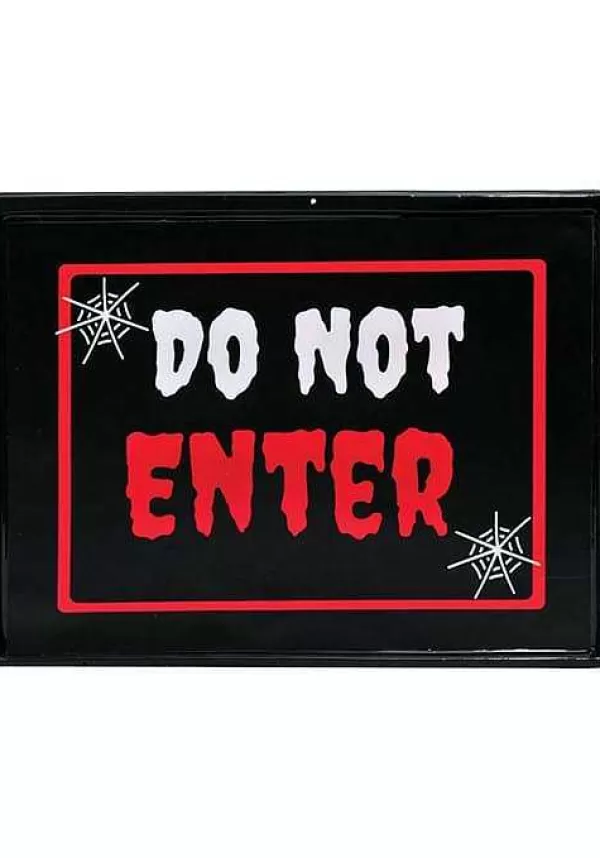 Hot Neon Light Do Not Enter 11" Sign Door Decorations