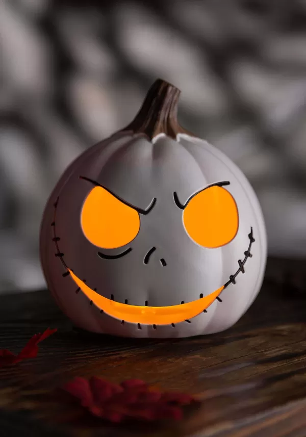 Fashion Nightmare Before Christmas Jack Skellington 6" Light Up Pumpkin Decoration Indoor Decorations