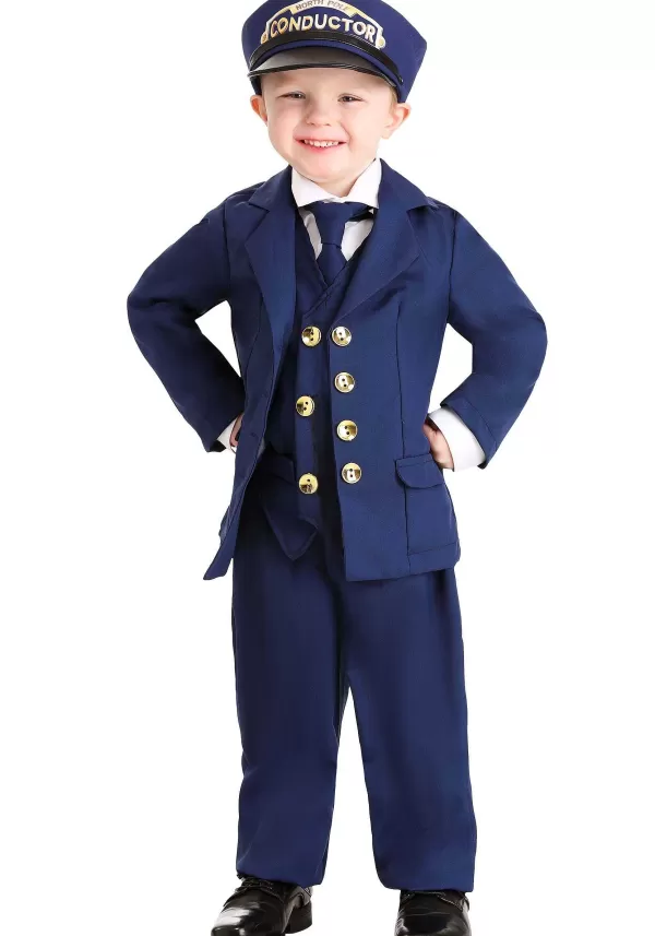 New North Pole Train Conductor Toddler Costume For Boys Boy Costumes