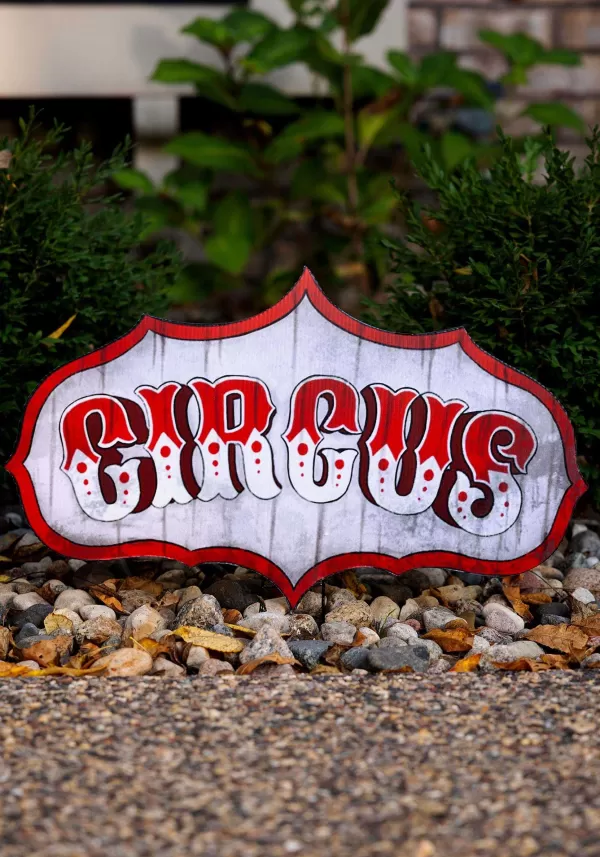 Clearance Old Timey Circus Sign Halloween Decoration Door Decorations