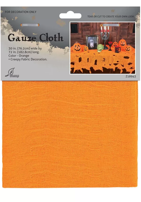 Fashion Orange Gauze Decorative Tablecloth Indoor Decorations