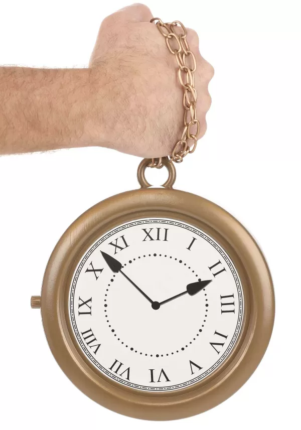 Sale Oversized Clock Costume Necklace Costume Jewelry