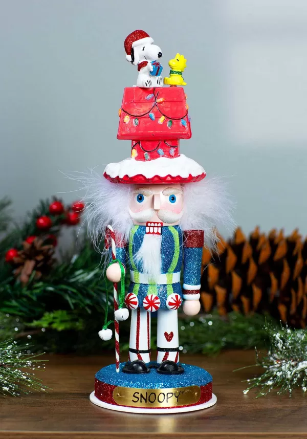 New Peanuts Hollywood Snoopy And Dog House Nutcracker Christmas Decorations