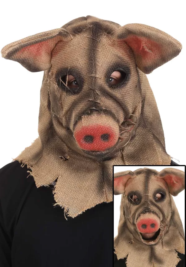Hot Pig Scarecrow Mouth Mover Mask Masks