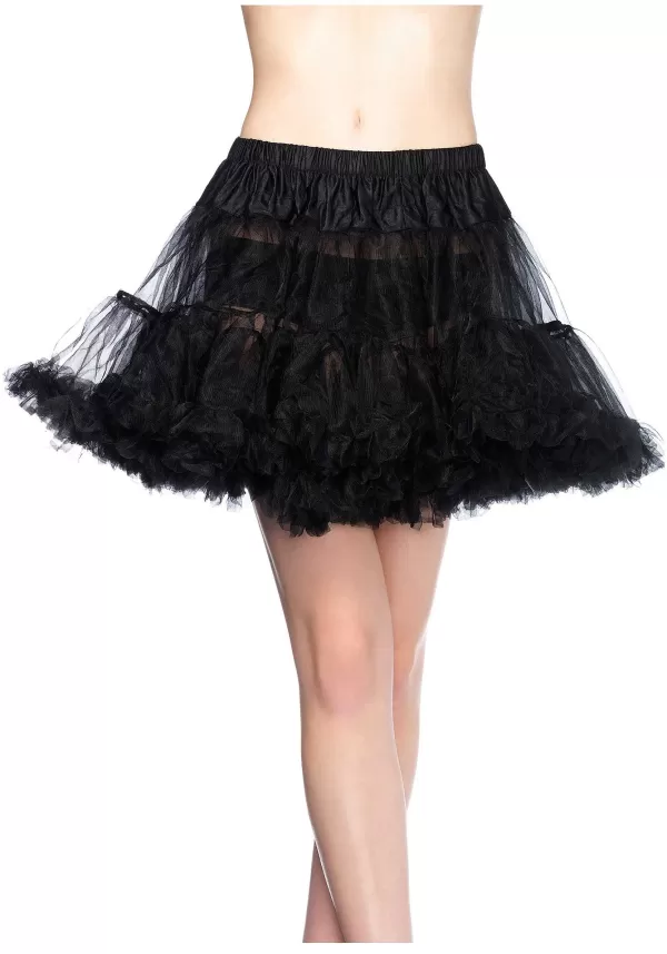 Online Plus Size Black Tulle Petticoat Petticoats