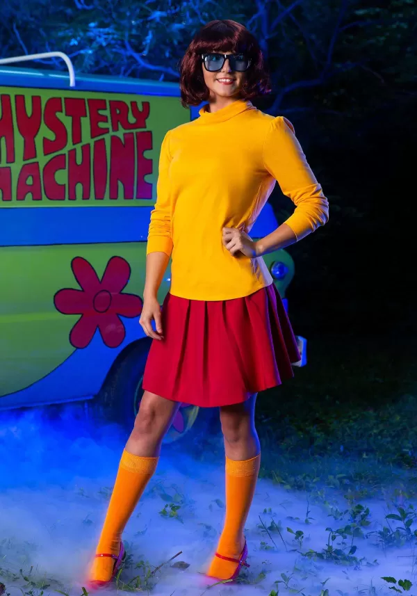 Outlet Plus Size Classic Scooby-Doo Velma Costume Women'S Costumes