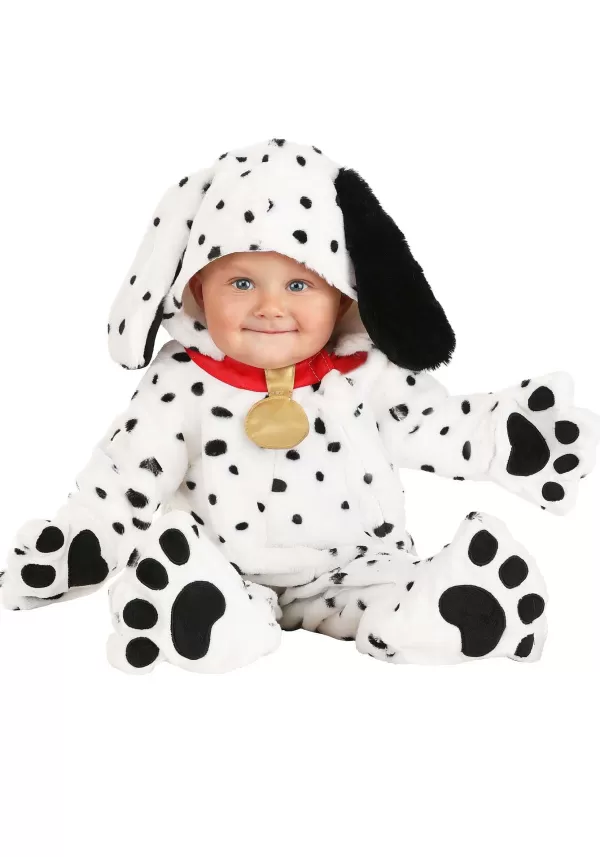 Flash Sale Plush Dalmatian Puppy Jumpsuit For Infants Baby Costumes