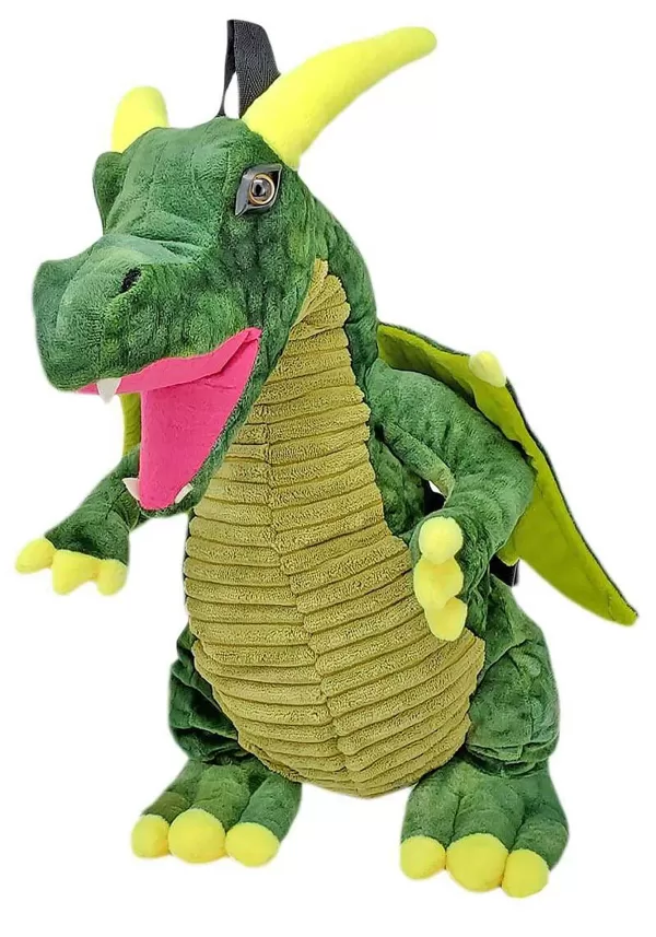 Store Plush Green Dragon Backpack Backpacks