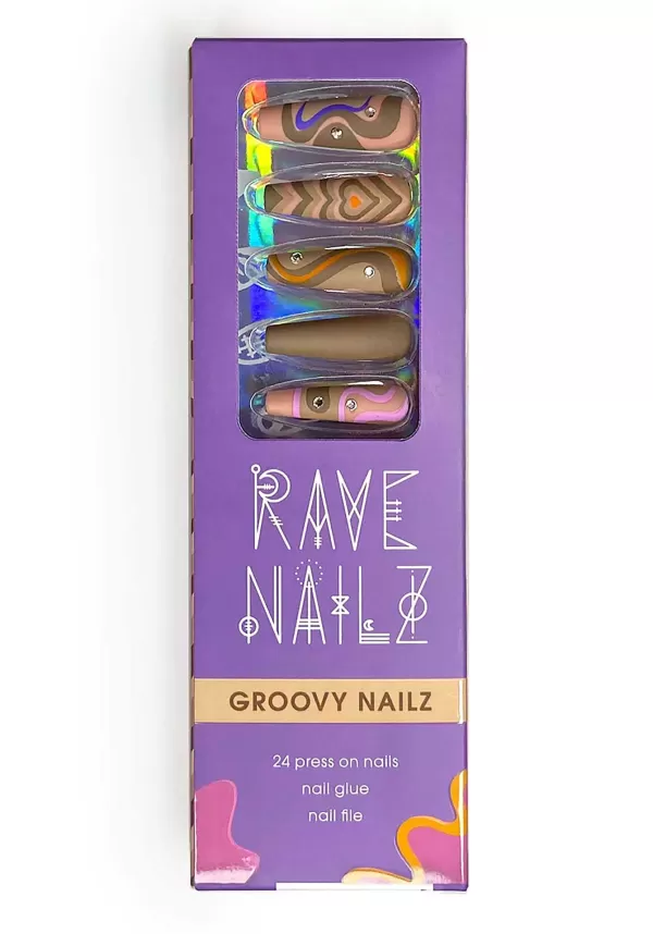 Outlet Press-On Nails Groovy Kit Halloween Clothes