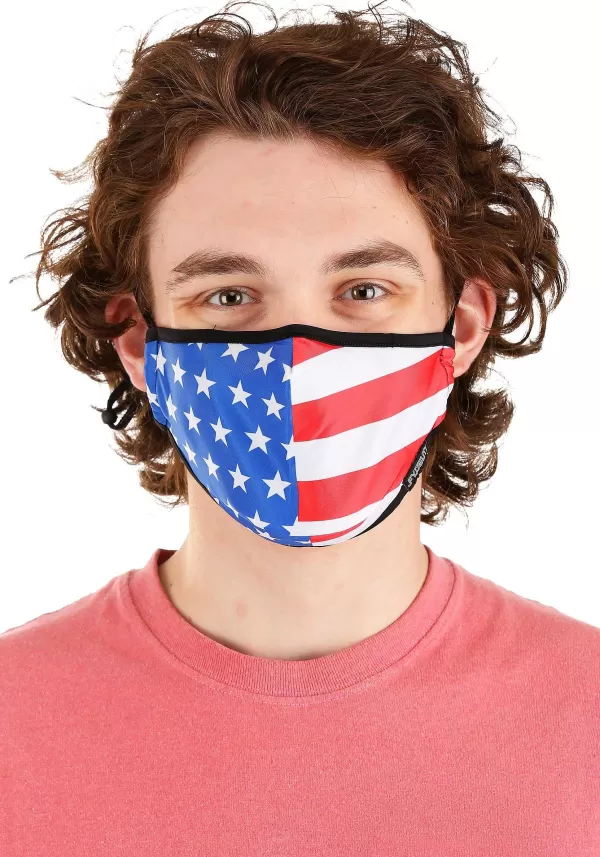 Discount Protective Uncle Sam Fabric Face Covering Mask Face Masks