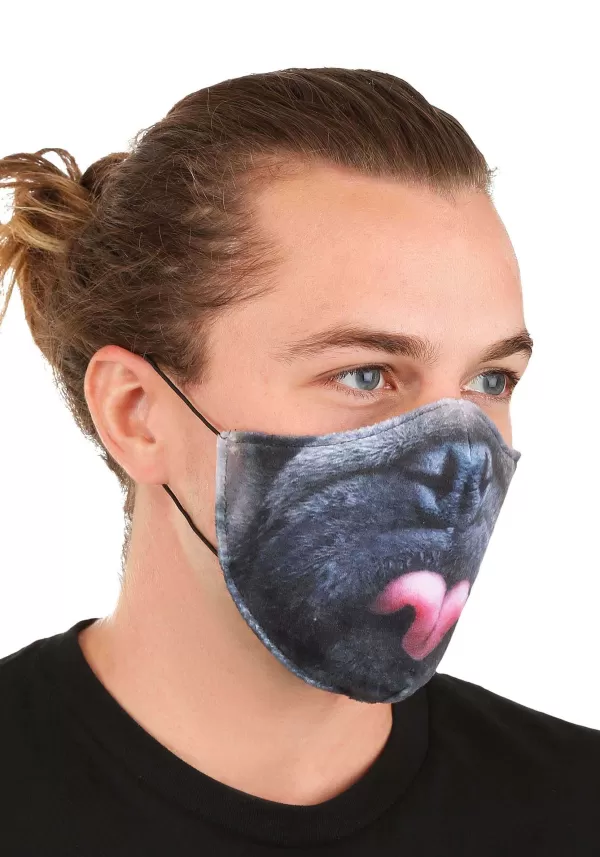 Discount Pug Sublimated Face Mask For Adults Face Masks