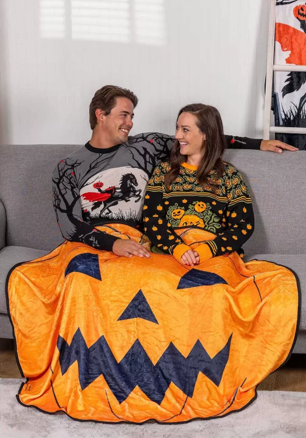 New Pumpkin Shaped Throw Blanket Indoor Decorations