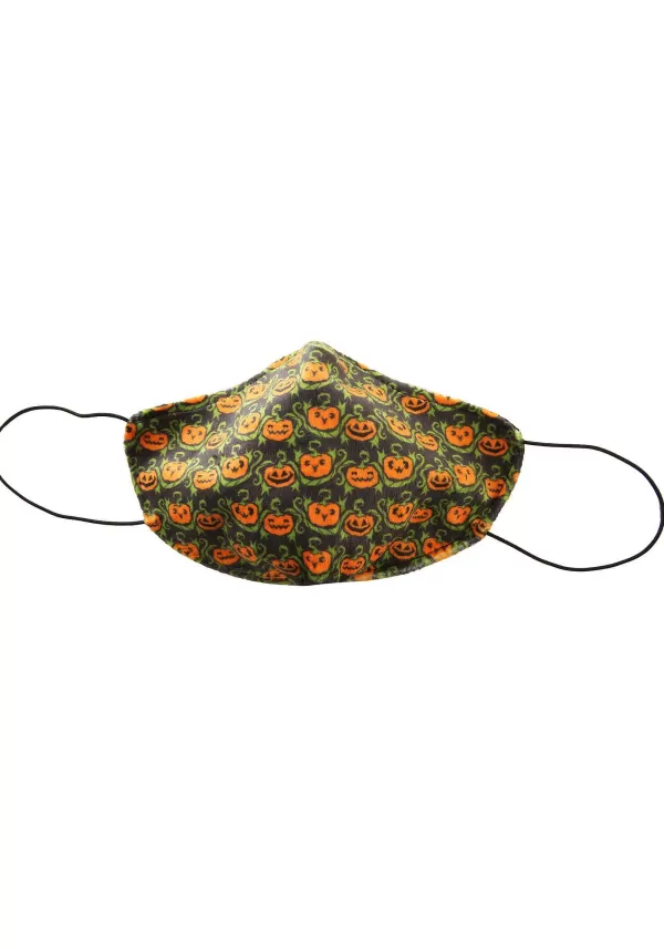 Online Pumpkins Pattern Sublimated Face Mask For Adults Face Masks