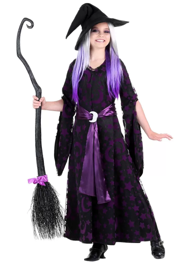 Fashion Purple Moon Witch Costume For Girls Girl Costumes