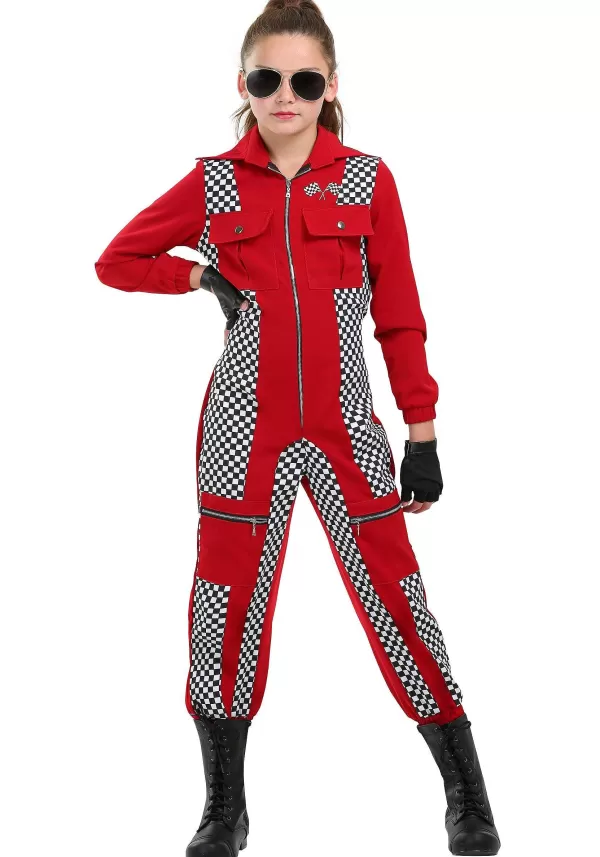 Cheap Racer Jumpsuit Girls Costume Girl Costumes