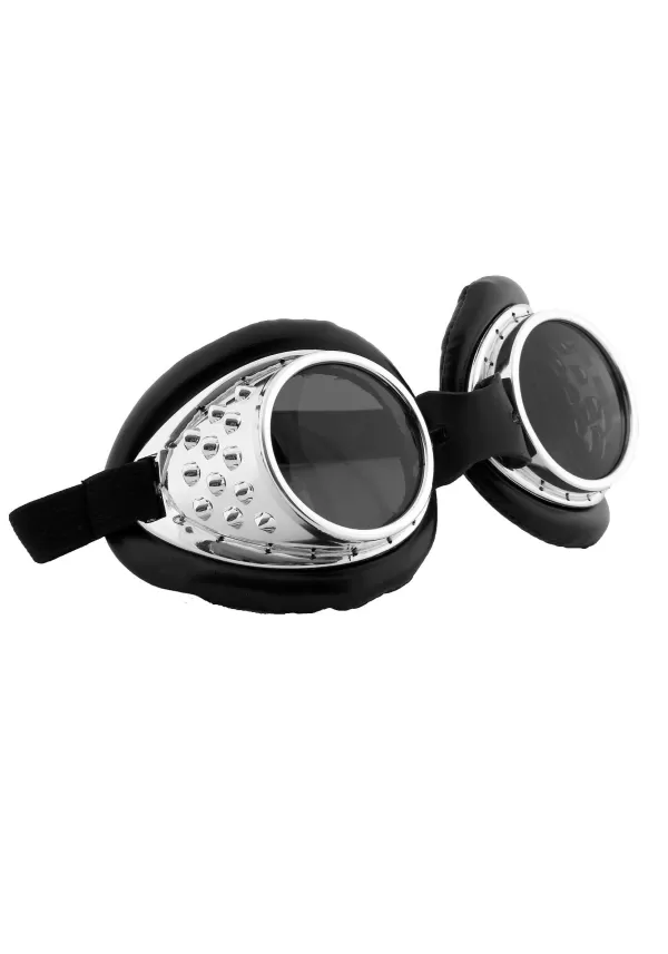 Sale Radioactive Aviator Silver And Black Glasses / Sunglasses