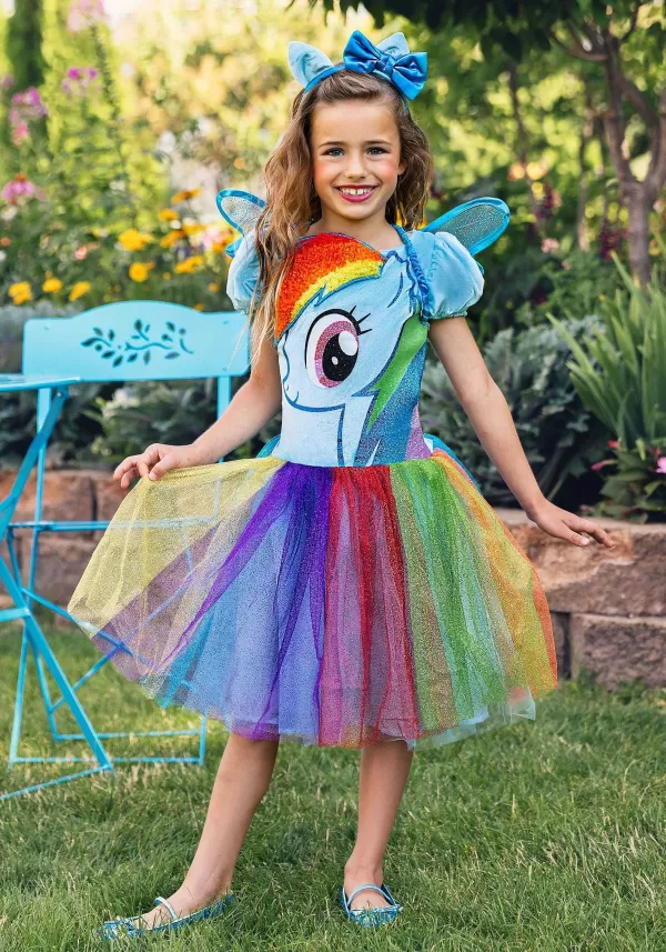 Flash Sale Rainbow Dash Tutu Prestige Costume For Kids Toddler Costumes
