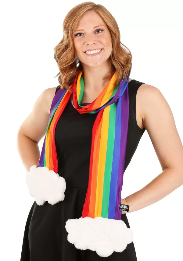 Outlet Rainbow Scarf With A Hidden Pocket Scarves