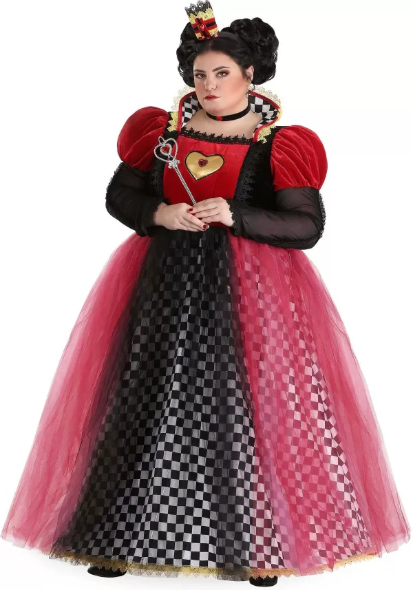 Sale Ravishing Queen Of Hearts Plus Size Costume Women'S Costumes