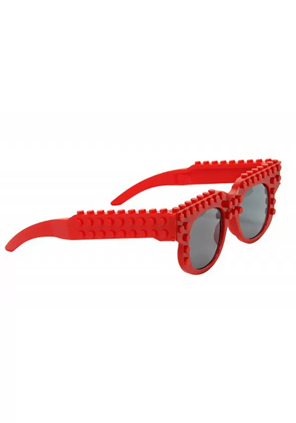 Hot Red Bricky Blocks Glasses Glasses / Sunglasses