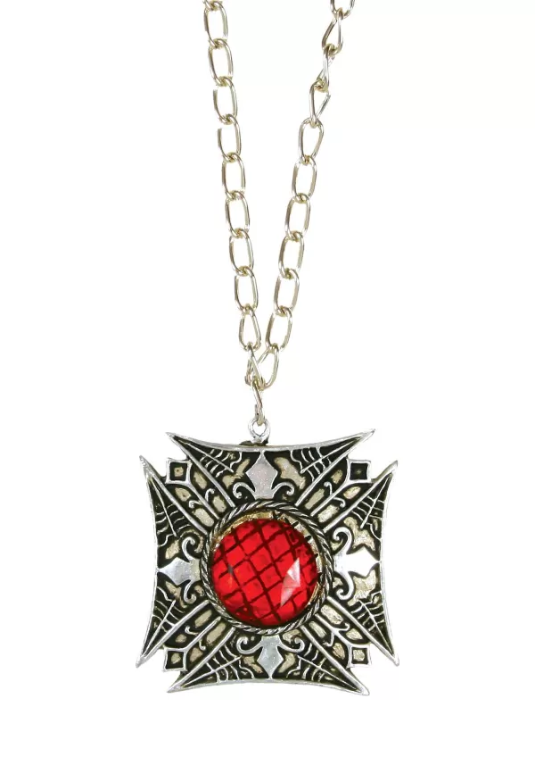 Flash Sale Red Gem Vampire Necklace Costume Jewelry