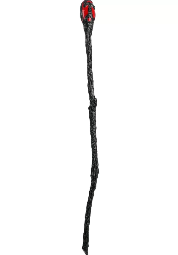 Online Red Weathered Warlock Staff Toy Weapons