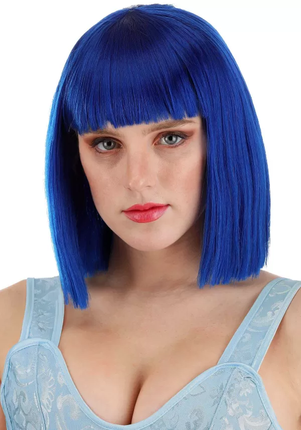 Discount Royal Blue Bob Wig Accessory Wigs